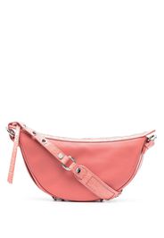 BY FAR Gib crocodile-embossed shoulder bag - Rosa