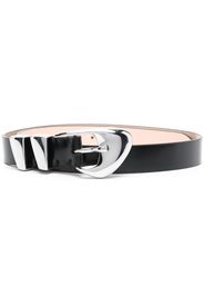 BY FAR moore patent leather belt - Nero