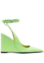 BY FAR Vaughn slingback wedge pumps - Verde