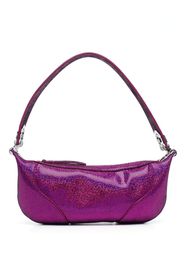 BY FAR Amira metallic mini shoulder bag - Rosa