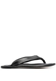 BY FAR Dasha leather flip flops - Nero