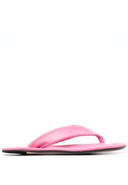 BY FAR Dasha leather flip flops - Rosa