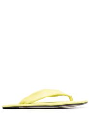 BY FAR Dasha leather flip flops - Verde