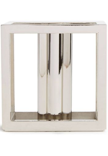 by Lassen Kubus metal candle holder - Argento