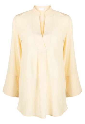 By Malene Birger silk bell-sleeves blouse - Giallo