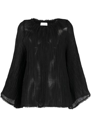 By Malene Birger Havanna long-sleeve blouse - Nero