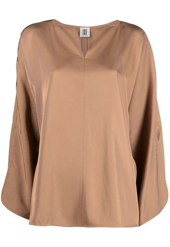 By Malene Birger wide-sleeve blouse - Marrone