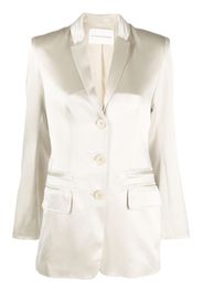 By Malene Birger Porter single-breasted satin blazer - Toni neutri