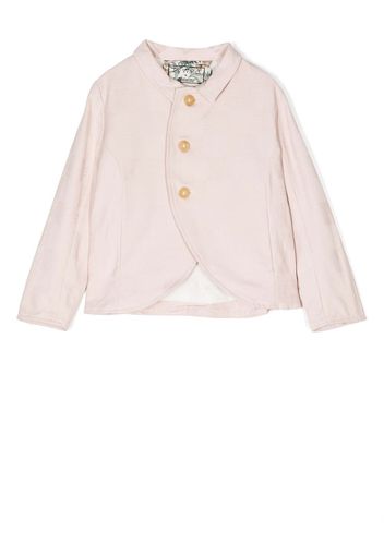 By Walid curved-trim button-down jacket - Rosa