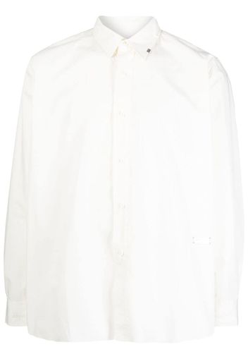 C2h4 raw-cut hem shirt - Bianco