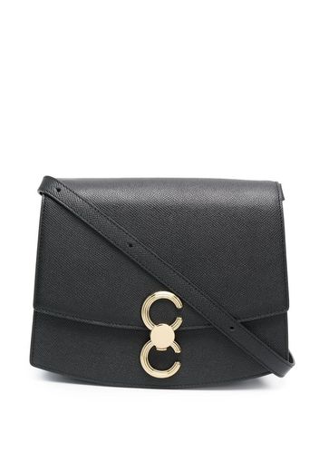 Cafuné mini leather shoulder bag - Nero