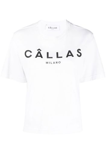 Câllas Milano logo-print organic cotton T-shirt - Bianco