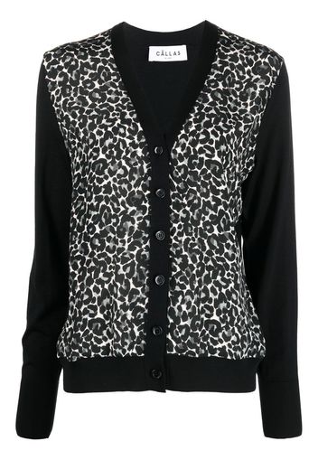 Câllas Milano Cardigan Catia con stampa - Nero