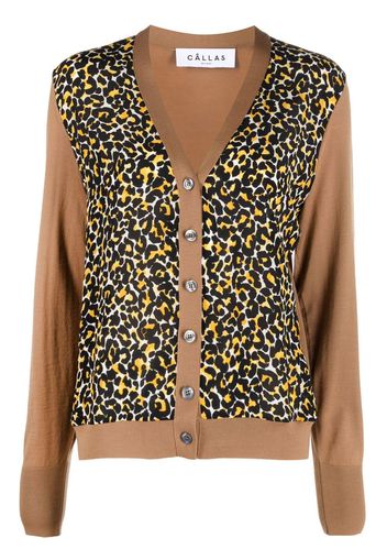 Câllas Milano Cardigan Catia con stampa - Marrone