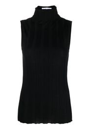 Câllas Milano Top smanicato Romy a collo alto - Nero