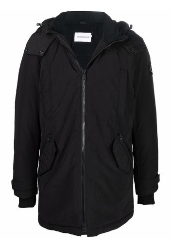 Calvin Klein Jeans hooded logo-patch padded jacket - Nero