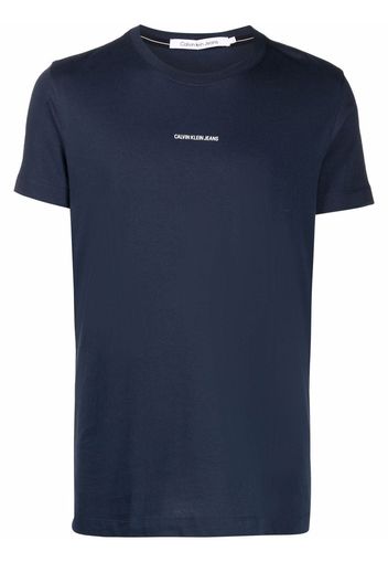 Calvin Klein Jeans logo-print short-sleeved T-shirt - Blu