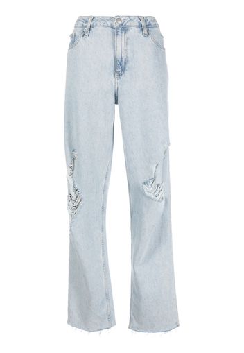 Calvin Klein Jeans Jeans ampi con strappi - Blu
