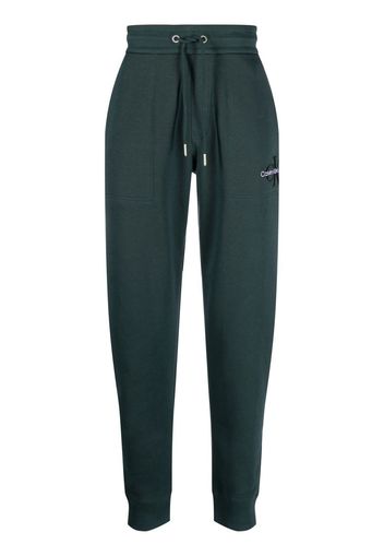 Calvin Klein Jeans embroidered-logo track trousers - Verde