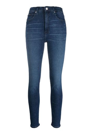 Calvin Klein Jeans high-waist super skinny jeans - Blu