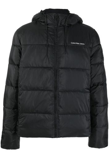 CALVIN KLEIN JEANS padded drawstring hood jacket - Nero