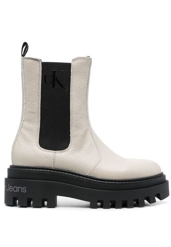 Calvin Klein Jeans platform lug-sole chelsea boots - Toni neutri