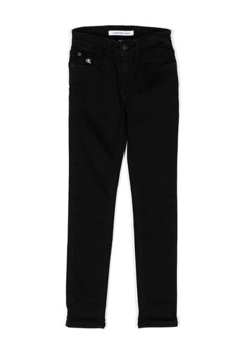 Calvin Klein Jeans low-rise slim-cut jeans - Nero