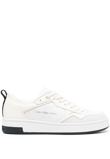 Calvin Klein Jeans logo-debossed panelled sneakers - Bianco