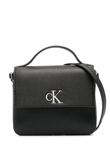 Calvin Klein Jeans faux-leather logo shoulder bag - Nero