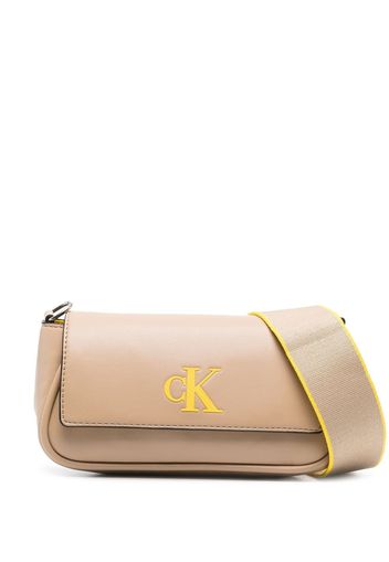 Calvin Klein Jeans logo-print shoulder bag - Toni neutri