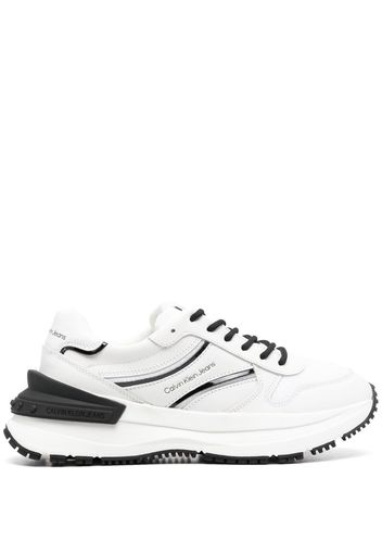 Calvin Klein Jeans logo-panel sneakers - Bianco