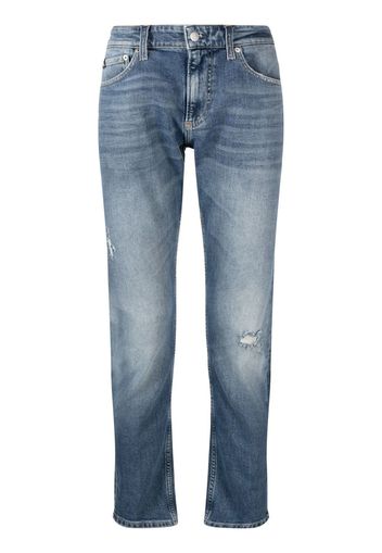 Calvin Klein Jeans mid-rise slim fit jeans - Blu