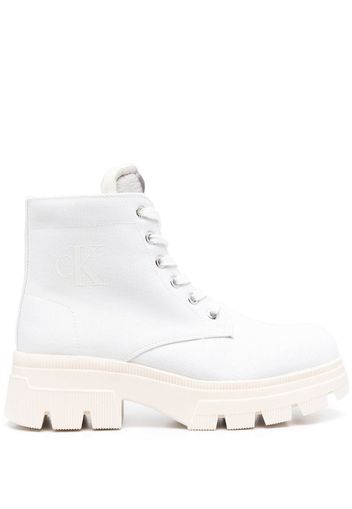 Calvin Klein Jeans lace-up ankle boots - Bianco