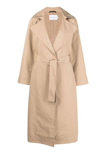 Calvin Klein Jeans belted gabardine trench coat - Toni neutri