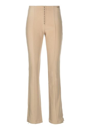 Calvin Klein Jeans slim-cut high-waist trousers - Toni neutri