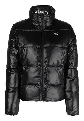 Calvin Klein Jeans glossy-finish padded jacket - Nero