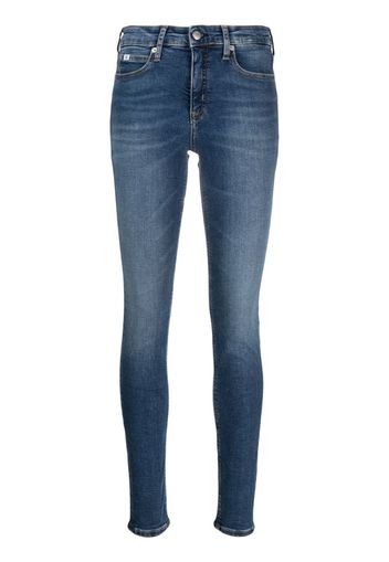 Calvin Klein Jeans high-waist skinny-cut jeans - Blu