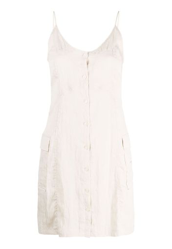 Calvin Klein Jeans sleeveless button-up mini dress - Toni neutri