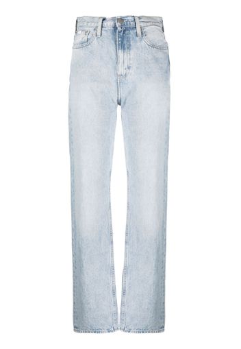 Calvin Klein Jeans hight-rise straight-leg jeans - Blu