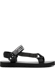 Calvin Klein Jeans logo-print touch strap sandals - Nero