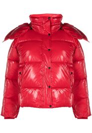 Calvin Klein Jeans hooded puffer coat - Rosso