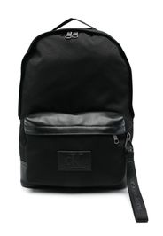 Calvin Klein Jeans logo-patch zip-up backpack - Nero