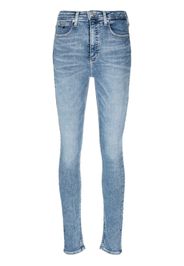 Calvin Klein Jeans logo-embroidered skinny jeans - Blu