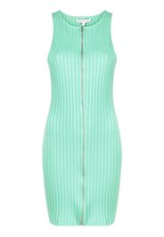 Calvin Klein Jeans zip-up ribbed dress - Verde