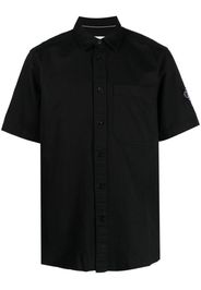 Calvin Klein Jeans logo-patch cotton-blend shirt - Nero