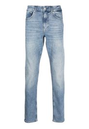 Calvin Klein Jeans logo-patch slim-fit jeans - Blu