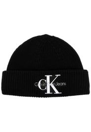 Calvin Klein Jeans logo-print beanie hat - Nero