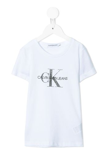 Calvin Klein Kids T-shirt con stampa - Bianco