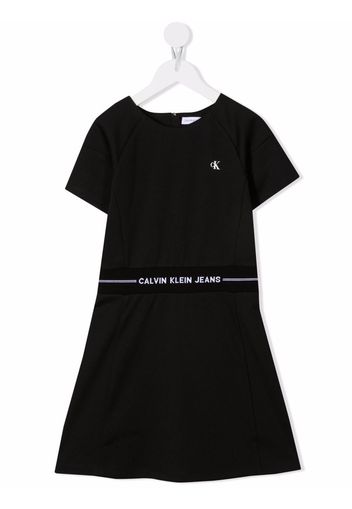 Calvin Klein Kids logo-print waistband dress - Nero