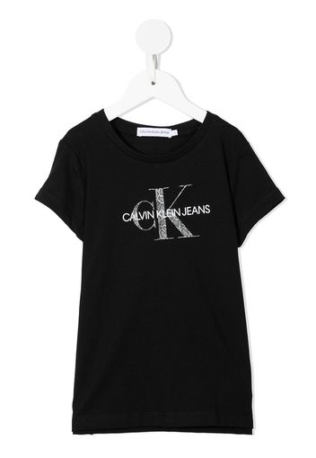 Calvin Klein Kids T-shirt con stampa - Nero